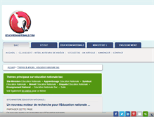 Tablet Screenshot of education-nationale.com